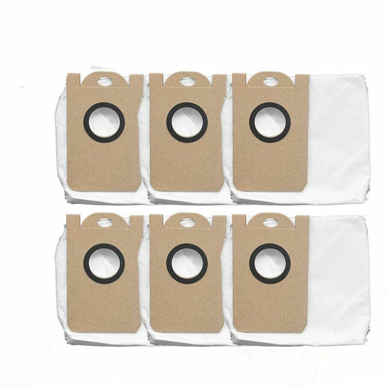 Shining House - Lot de 6 sacs à poussière pour aspirateur robot Proscenic M7 PRO/M8 pro - white