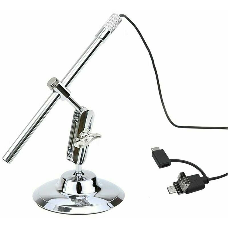 Loupe d'inspection de microscope numérique usb portable Caméra étanche IP67 8 lumières led intégrées avec capteur cmos avancé Grossissement 10X-200X
