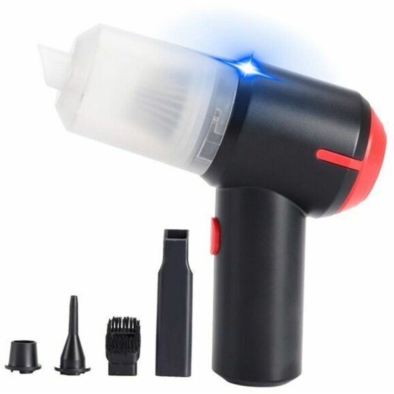 Mini Aspirateur à Main sans Fil, 3 en 1, Dépoussiéreur Electrique, Souffleur, Pompe à Vide pour PC Portable, Console, Piano, Voiture, Maison, Bureau