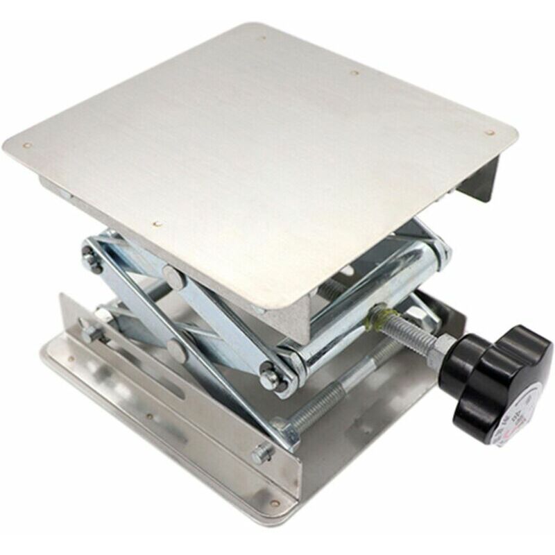 Petite table élévatrice en acier inoxydable Positionneur d'élévateur manuel portable Outil d'assistant expérimental/soudure
