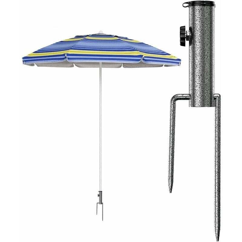 Pied de Parasol, Porte-Parapluie Support de Parasol pour Jardin/Pêche/Plage,