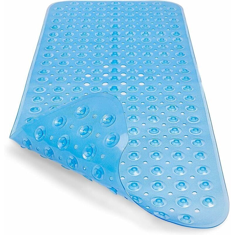 Tapis de Baignoire Antiderapant Tapis de Douche Extra Long Tapis de Bain Enfant avec Ventouse Lavable en Machine Anti Moisissure Antifongique, sans
