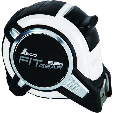 Shinwa 80531 FitGear Ruban à mesurer déroulant 5,5 m (25 mm)