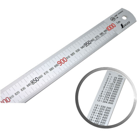 Shinwa Règle 100 cm - avec graduation fine de 0,5mm, 13048