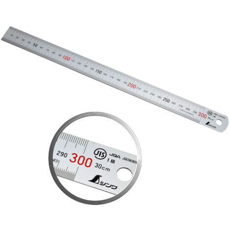 Shinwa Règle 30 cm - avec graduation fine de 0,5mm, 13013