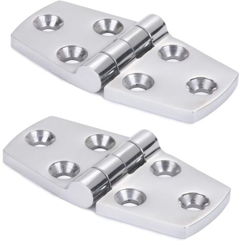 Ship Hinge 316 Stainless Steel 76×38mm Cabinet Door Hinge Used for boats,yachts,door hinges cabinet hinges connecting hinges，2 PCS
