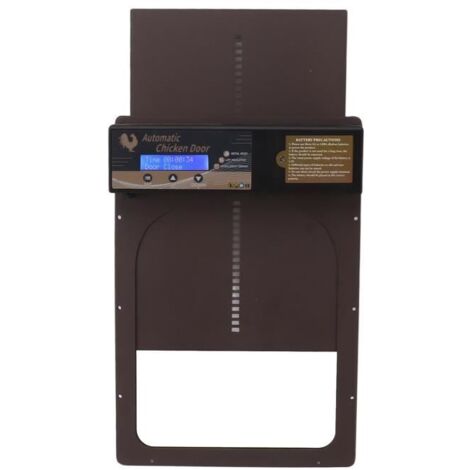 Shipenophy Porte solaire automatique Coop Porte de poulailler automatique minuterie à énergie solaire IP45 jardin protection Café