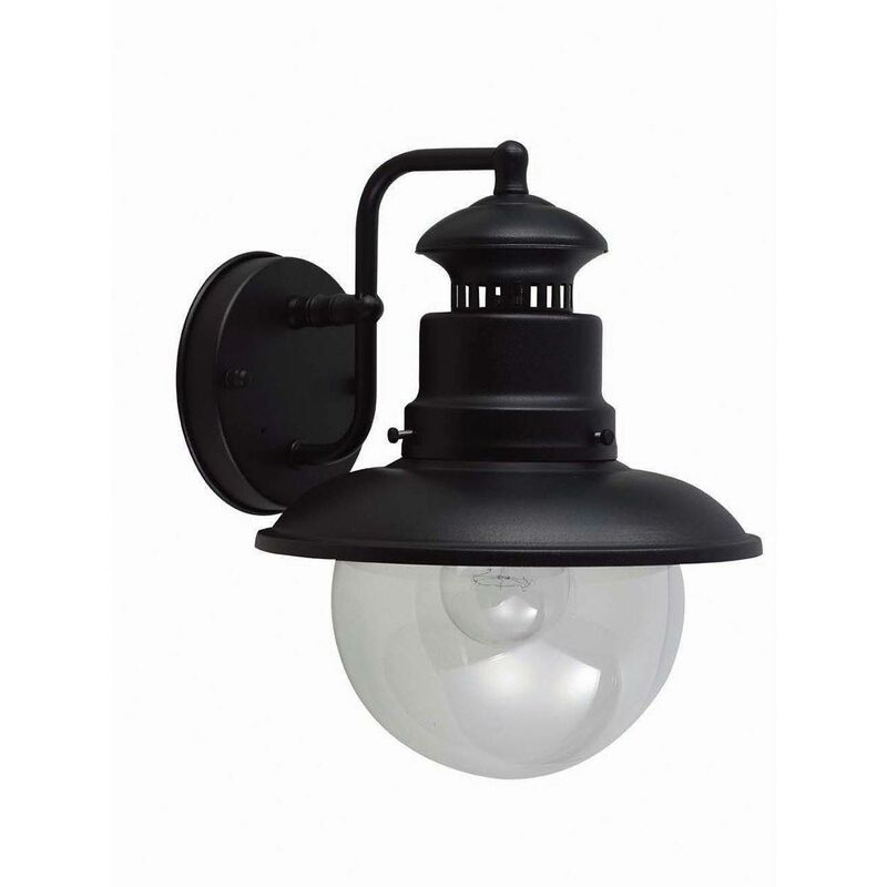 Elstead Lighting - Elstead Shipston - 1 Light Outdoor Wall Lantern Light Black, E27