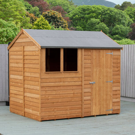 Shire Overlap 8x6 Reverse Apex Wooden Shed 8x6 Amaryllis