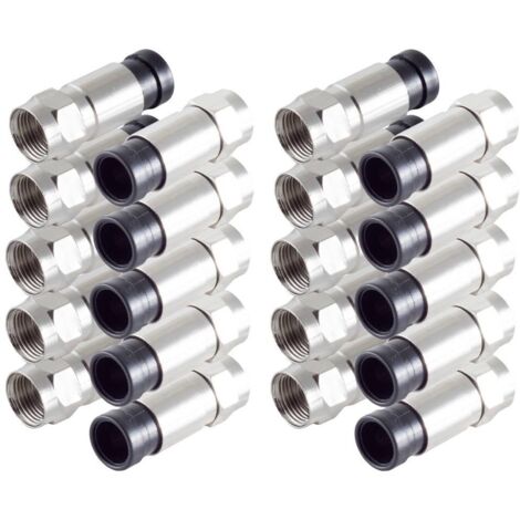 Shiverpeaks BS15-300314 Spina F Compressione Connessioni: Spine a F Diametro cavo: 7 mm 10 pz.