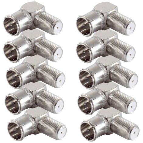 Shiverpeaks BS15-300614 Adattatore angolare F. Connessioni: Spina F-Quick, Prese a F 10 pz.