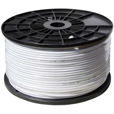 Shiverpeaks BS90-10001 Câble coaxial Ø extérieur: 6.90 mm 75 Ω 120 dB blanc 100 m R688012