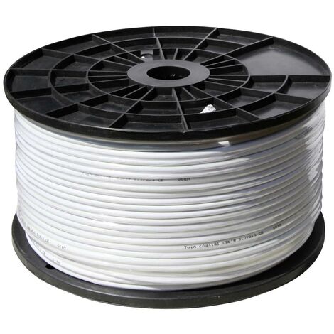 Shiverpeaks BS90-10001 Câble coaxial Ø extérieur: 6.90 mm 75 Ω 120 dB blanc 100 m R688012