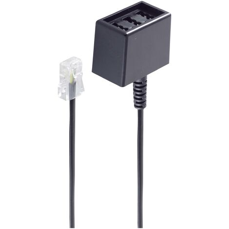 Shiverpeaks RNIS Adaptateur [1x RJ45 mâle 8P4C - 1x TAE NFN femelle] 0.15 m noir S482222