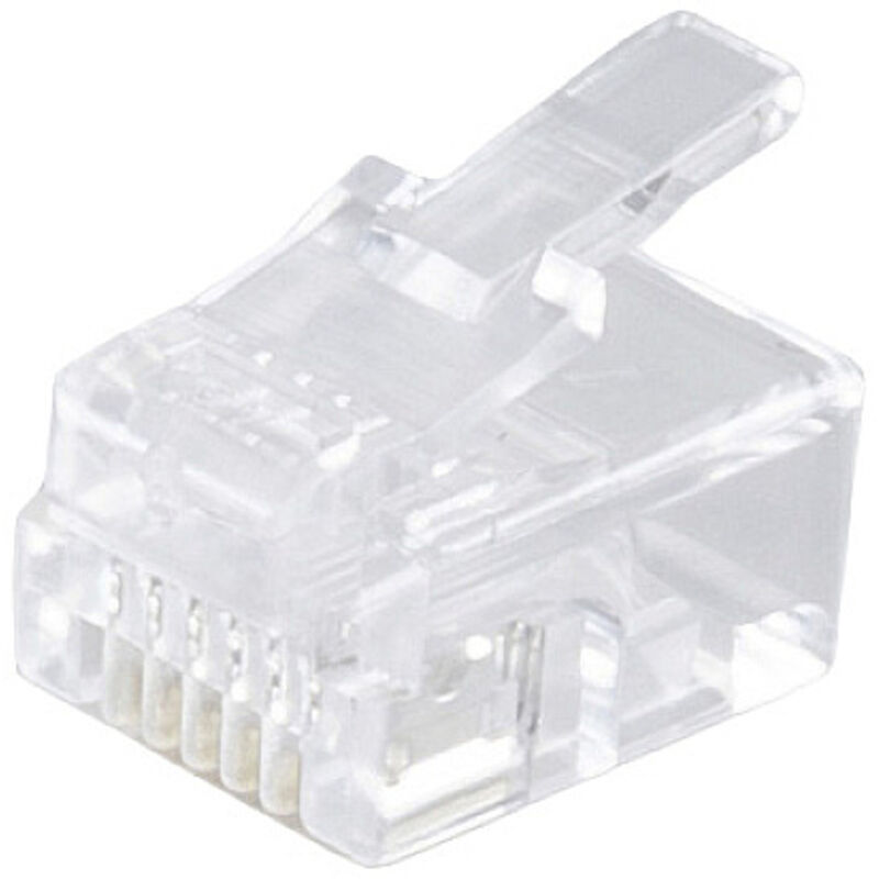 Shiverpeaks - basic-s Netzwerk Modular-Stecker RJ12 6polig, 6 Kontakte belegt, vergoldete