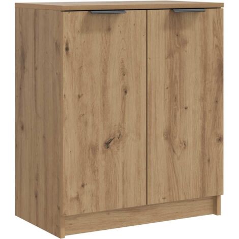 Shoe Cabinet Artisian Oak 59x35x70 cm Engineered Wood vidaXL