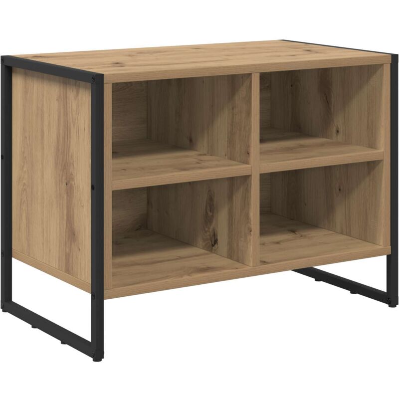 Shoe Cabinet Artisian Oak 60 X 35 X 44 Cm Engineered Wood Vidaxl