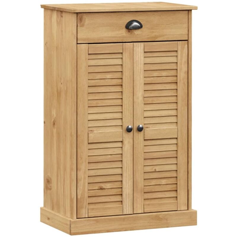 Shoe Cabinet Vigo 60x35x96 Cm Solid Wood Pine Vidaxl