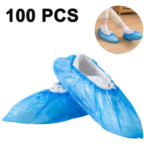 Shoe Covers Disposable Non Slip - Pack of 100 (50 Pairs), Premium  Waterproof and Recyclable Shoe Booties Covers for Indoors, Fits Up To 11 US  Men and 13 US Women Size: 