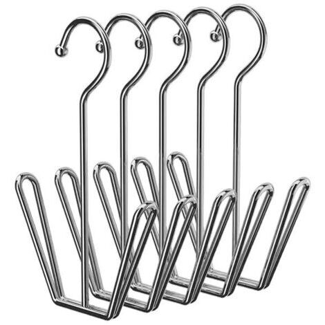 Shoe Display Hook Shoes Drying Rack Stainless Steel Shoes Hanger (Silver 6PC)