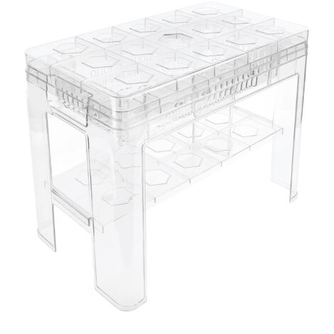 Shoe Rack Bench Shoe Bench Removable Top Cover Clear PET Easy Assembly Multifunctional Entryway Shoe Storage Bench for Living Room Hallway