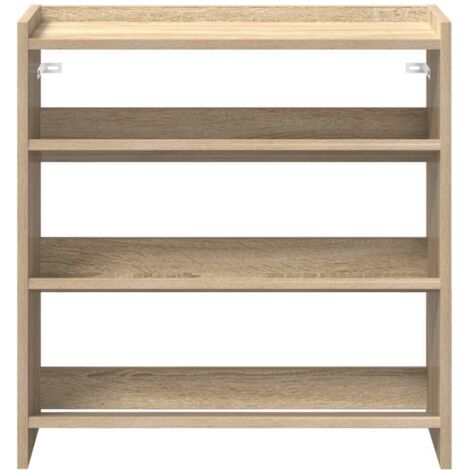 Shoe Rack Sonoma Oak 60x25x62 cm Engineered Wood vidaXL