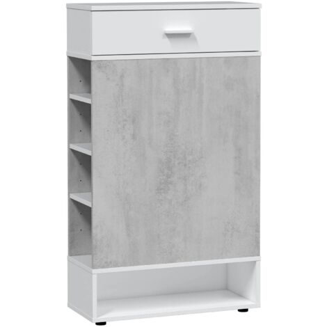 Shoji pour chaussures - meuble blanc 28x67x119 cm