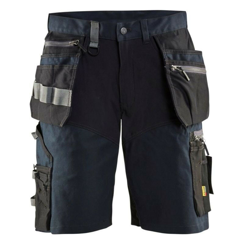 Short artisan +stretch Blaklader 1598 - Bleu foncé - 46