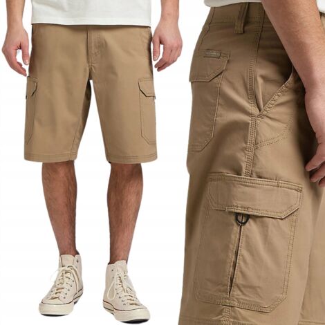 Short cargo Lee XM Crossroad Nomad ample beige W36