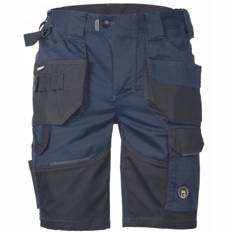 Short Cerva Dayboro pantalon de travail bleu marine taille 58, élastique