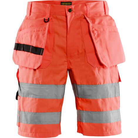Short da lavoro ad alta visibilità 15351811 - Rosso fluorescente 4XL - FR(58) - SE(C64) - Standard