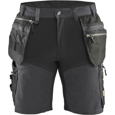 Short da lavoro artigianale stretch 1598 - Grigio/Nero M - FR(44) - SE(C50) - Standard
