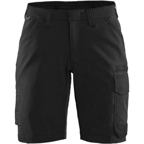 Short da lavoro maintenance stretch 4D donna 7123 - Nero/Grigio scuro M - FR(40) - SE(C38) - Standard