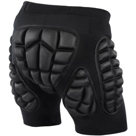 Short de Protection Rembourré en EVA 3D, Protection Hip Pad Pantalon, Short de Sport Résistants aux Chocs, Short de Sport pour Skateboard, Snowboard, Patinage, équitation, Cyclisme