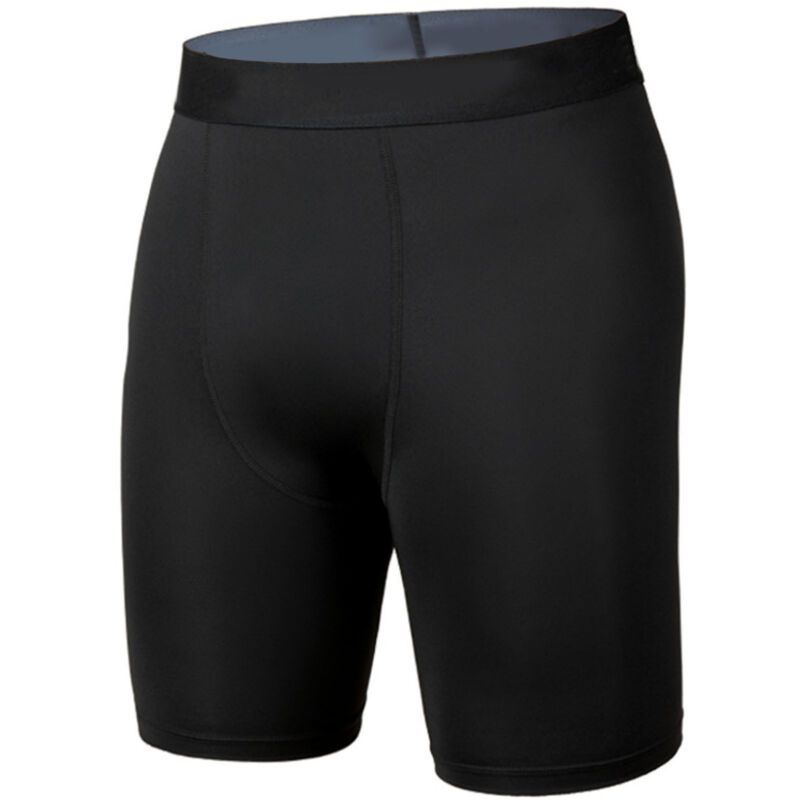 Short de Sport Homme Compression Élastique Respirant pour Running Fitness Noir Taille M