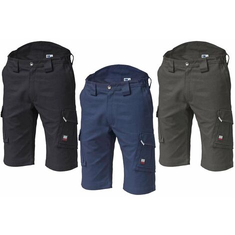 Short de travail 98% coton 2% élasthanne – Taille L – Conception ergonomique avec poches – Lavable jusqu'à 60°C – Siggi