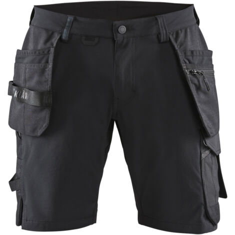 Short de travail artisan stretch 4D BLAKLADER 1520 - Noir / Gris foncé - 44