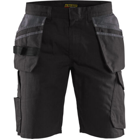 Short de travail avec poches flottantes 1494 - Noir/Gris foncé L - FR(46) - SE(C52) - Standards