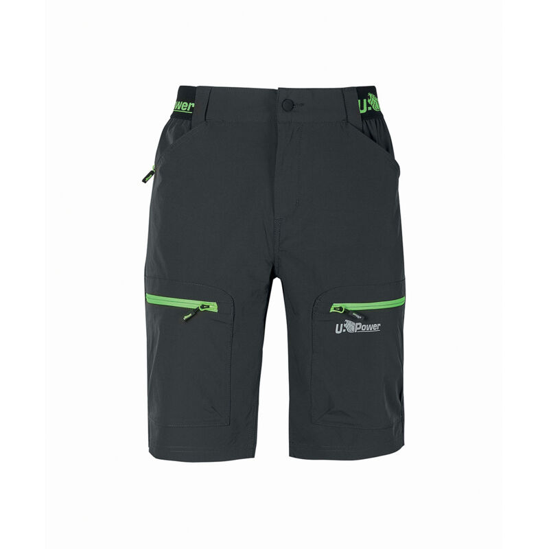 Bermuda de travail ares - Gris/Vert l - fr (44) - eu (50)