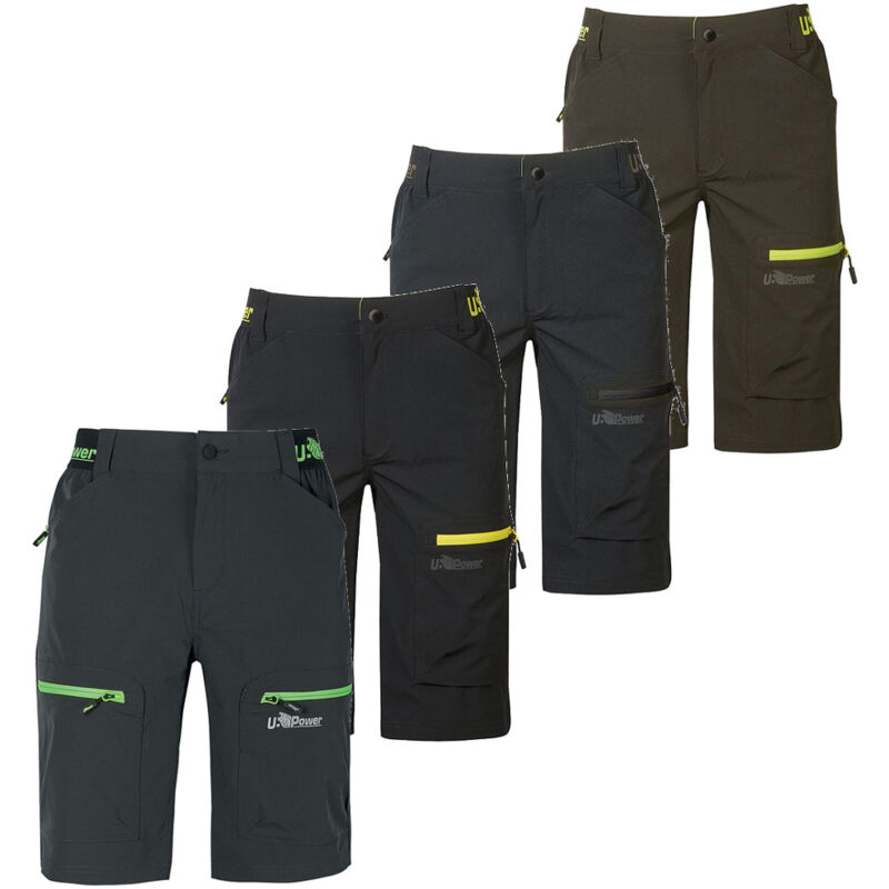 Bermuda de travail ARES - Gris/Vert M - FR (42) - EU (48)