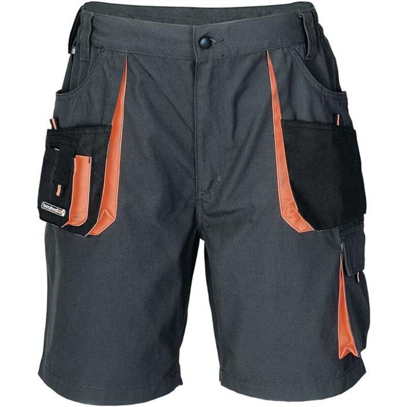 Terratrend - Short pour hommes taille 58 gris foncé/noir/orange 65 % pes / 35 % coton