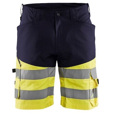 Short de travail haute visibilité stretch 1541 - Marine/Jaune fluo XS - FR(38) - SE(C44) - Standards