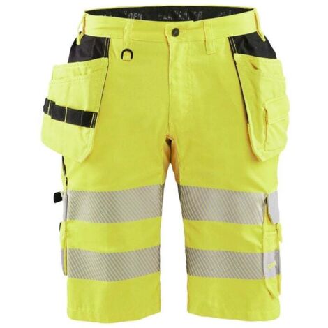 Short de travail haute visibilité stretch artisan 1586 - Jaune fluo L - FR(46) - SE(C52) - Standards