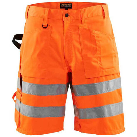 Short de travail homme haute visibilité BLAKLADER 1537 - Orange clair - 54