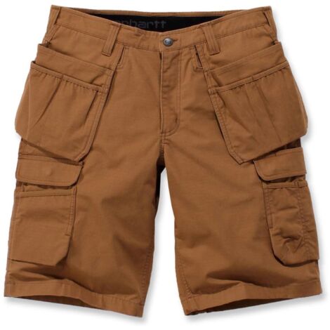 Short de travail multipoche Carhartt Steel brun taille W31