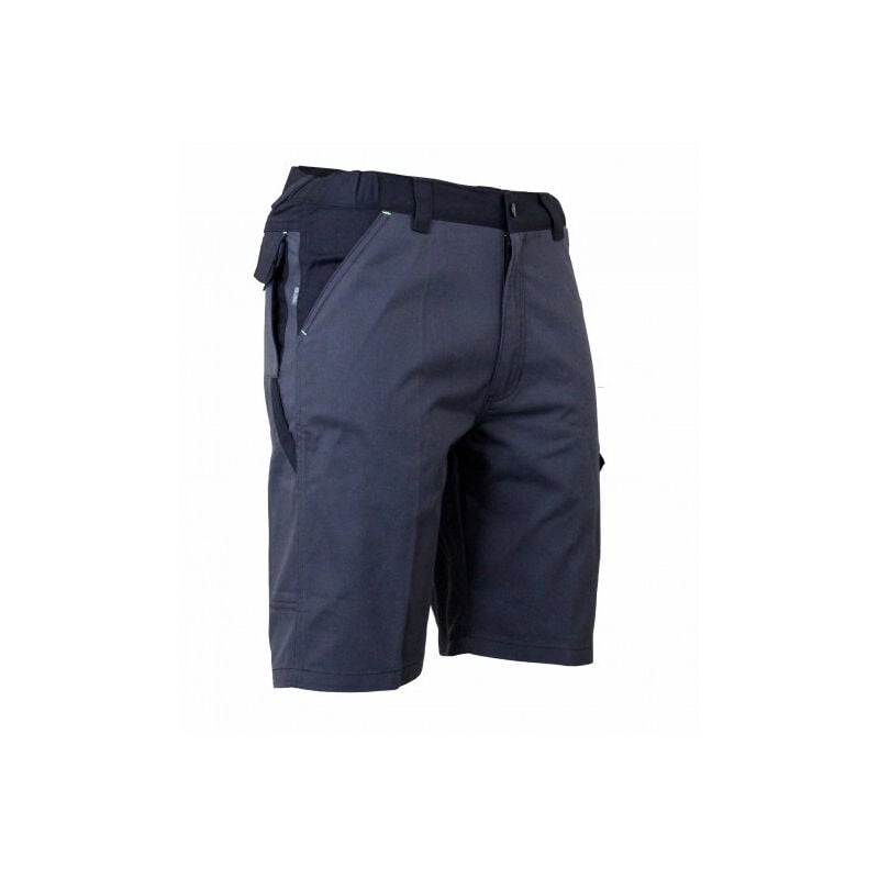 Bermuda homme multipoches gris foncé/noir LMA cba - Couleur Gris foncé/Noir - Taille Vêtement 52