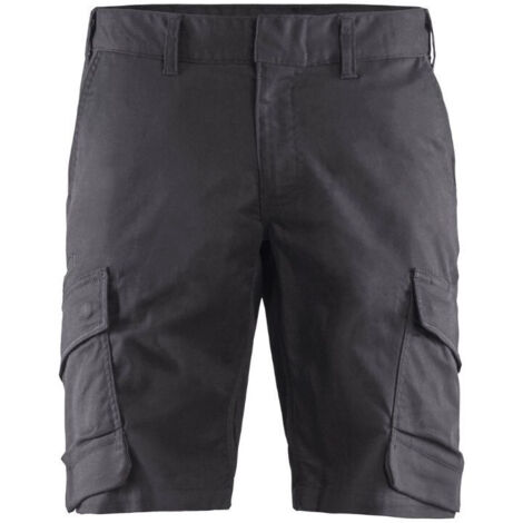 Short de travail pour l'Industrie stretch 2D 1446 - Gris moyen/Noir 4XL - FR(58) - SE(C64) - Standards