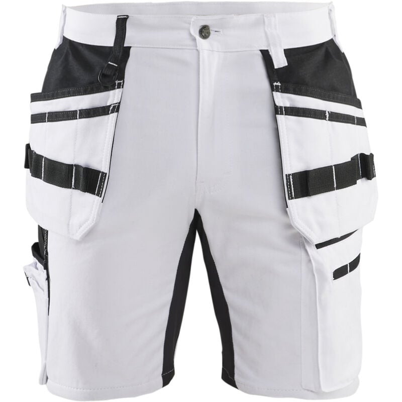 Short de travail stretch peintre 1911 - Blanc/Noir xl - FR(50) - SE(C56) - Courtes