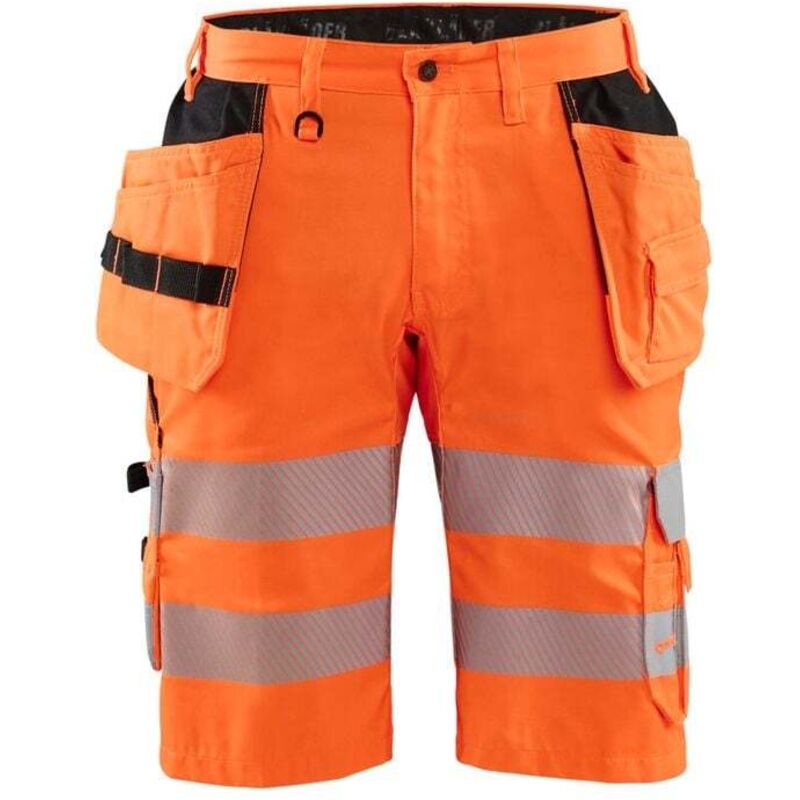 Short de travail haute visibilité stretch artisan 1586 - Orange fluo XS - FR(38) - SE(C44) - Standards