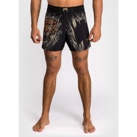 Short MMA Venum Tiger Noir/Orange Fluo M